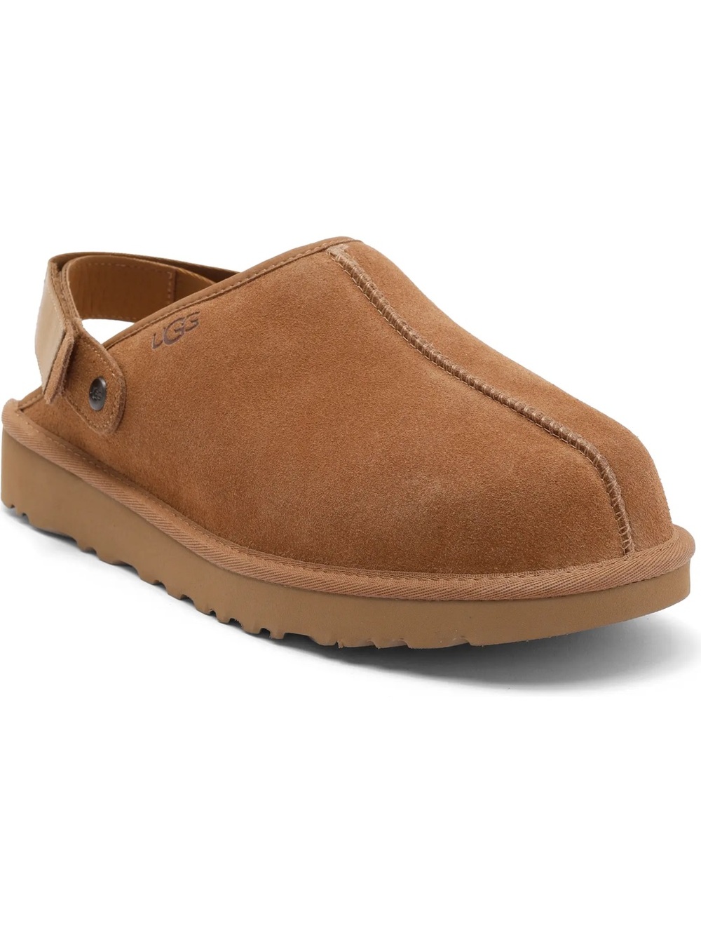 UGG Chestnut Suede Slingback Slip-On Clog
